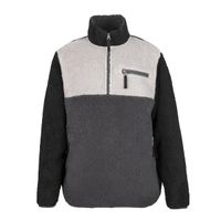 Sherpa Men Half Zip Black Grey White
