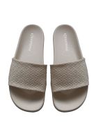 Sandalia 1908 Slides Woven Leather White Avorio Superga