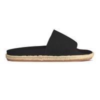 Sandalia 1908 Slides Organic Canvas Rope Black Superga
