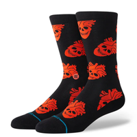 Stance Sock Fallin In Skull Crew Black