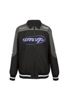 Chaqueta Full Zipper Black Gray Purple