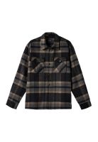 Camisa Brixton Selden Soft Brushed Flannel Overshirt Black Charcoal