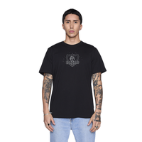 Polera Colo Colo Urbano Hombre Escudo Stars Negro