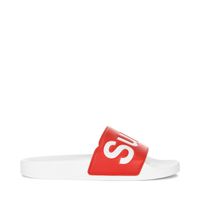 Sandalia 1908 Slides Polysoft White Red Superga