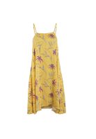 Vestido Women Leaves Yellow