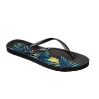 Sandalia Seadide Prints Women Black Flower Reef