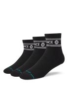 Stance Sock 3 Pack Quarter Vital Black