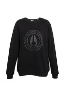 Polerón Crew Black Logo Front Black
