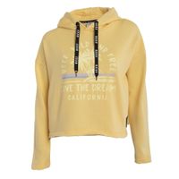 Poleron Crop Women Live the Dream Yellow