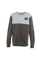 Poleron Boys Crew Grey Turq