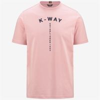 Polera K-Way Men Odom Typo Established Pink