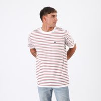 Polera Reef Men Stripe White Red