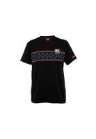 Polera Colo Colo Urbano Negra diseños Gris