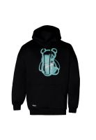 Polerón Hoodie Men Oversize Bear Black