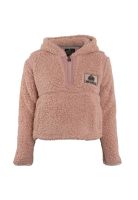 Poleron Kids Crop Top Sherpa Pink