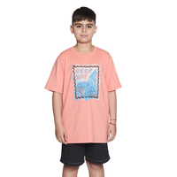 Polera Reef Kids Orange Print Front