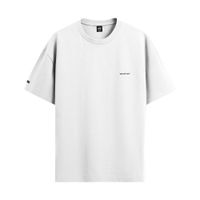 Polera Whatup Hombre Basic White Tiny Logo Black