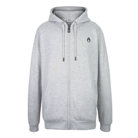 Poleron Nixon Men Full Zipper Icon Gray