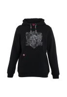 Poleron Colo Colo Urbano ""Multi Escudos"" Negro