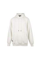 Poleron Hoodie Gray Small Logo White
