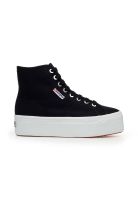 Zapatilla 2708 Hi Top Black F White