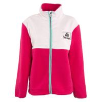 Poleron Women Sherpa Fucshia White