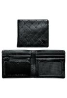 Billetera Nixon Cape Leather Coin Black Mono