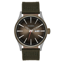 Reloj Sentry Nylon Silver Lt Brwn Forest