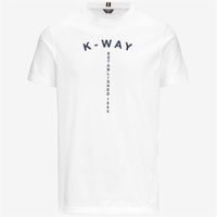 Polera K-Way Men Odom Typo Established White