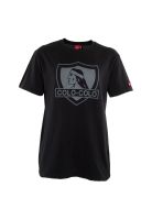 Polera Colo Colo Urbano ""Escudo Gris"" Negra