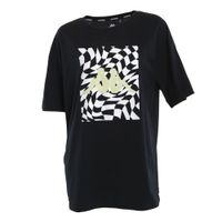 Polera Women Oversize Black Print Green White