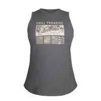 Polera Mujer Reef ""Chill Paradise"" Estilo Sudadera Gris