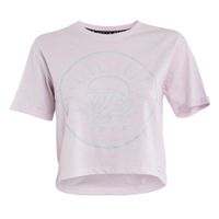 Polera Kids Crop Top Pink Wave