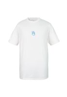 Polera Nixon Men White Logo Front Purple Blue