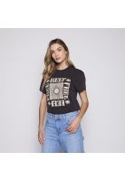 Polera Reef Women Black Beige