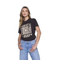 Polera Reef Women Black Beige