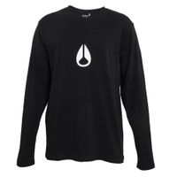 Polera Men Long Sleeve Regular Fit Black Logo White