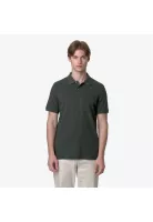 Polera K-Way Men Amedee Pique Green Blackish