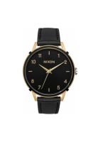 Reloj Arrow Leather Gold Black
