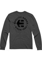 Polera Manga Larga Sicen 1986 Charcoal Heather Grey