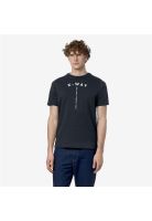 Polera K-Way Men Odom Typo Established Blue Depth