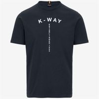 Polera K-Way Men Odom Typo Established Blue Depth