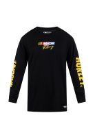 Polera Manga larga Flame Nascar ls Negro