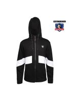 Poleron Colo Colo Urbano Capucha Negro Blanco
