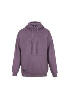 Poleron Hoodie Oversize Logo Embossed Purple