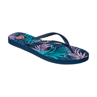 Sandalia Women Seaside Print Midnight Palm