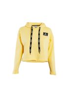 Poleron Crop Niña Yellow Print Back