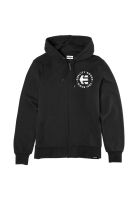 Poleron Men Zipper Since 1986 Hoodie Black White