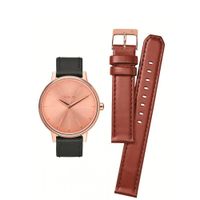 Reloj Kensington Leather Pack Rosa Nixon