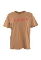 Polera Men Brown Logo Front Red
